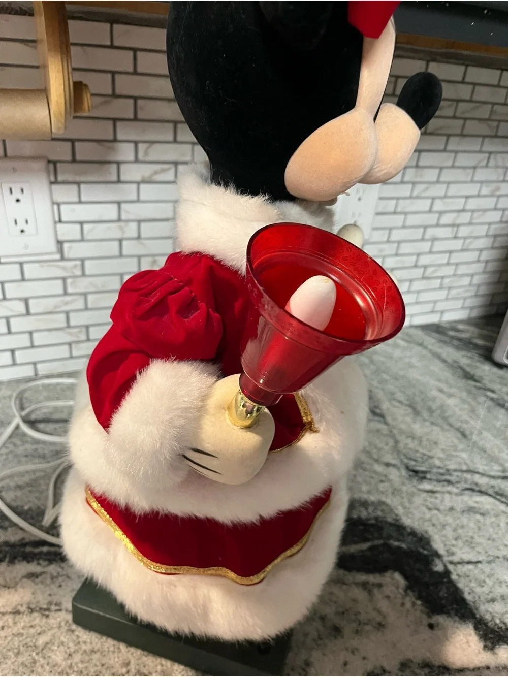 Vintage Disney's Christmas Minnie Mouse Mrs Clause Animated And Music 23 Inches